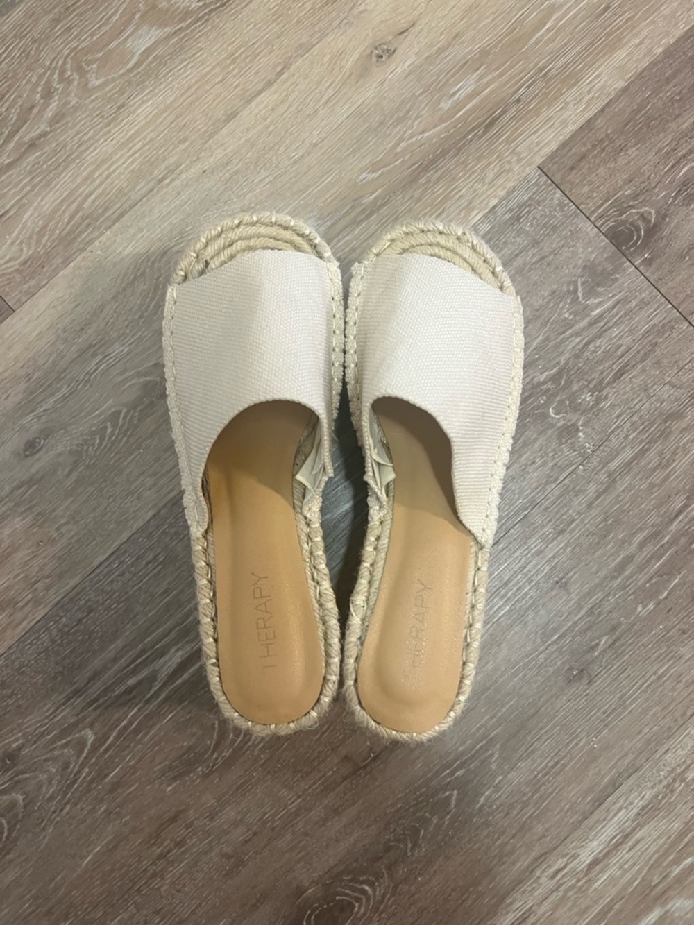 Princess Polly Cream Espadrille Wedges